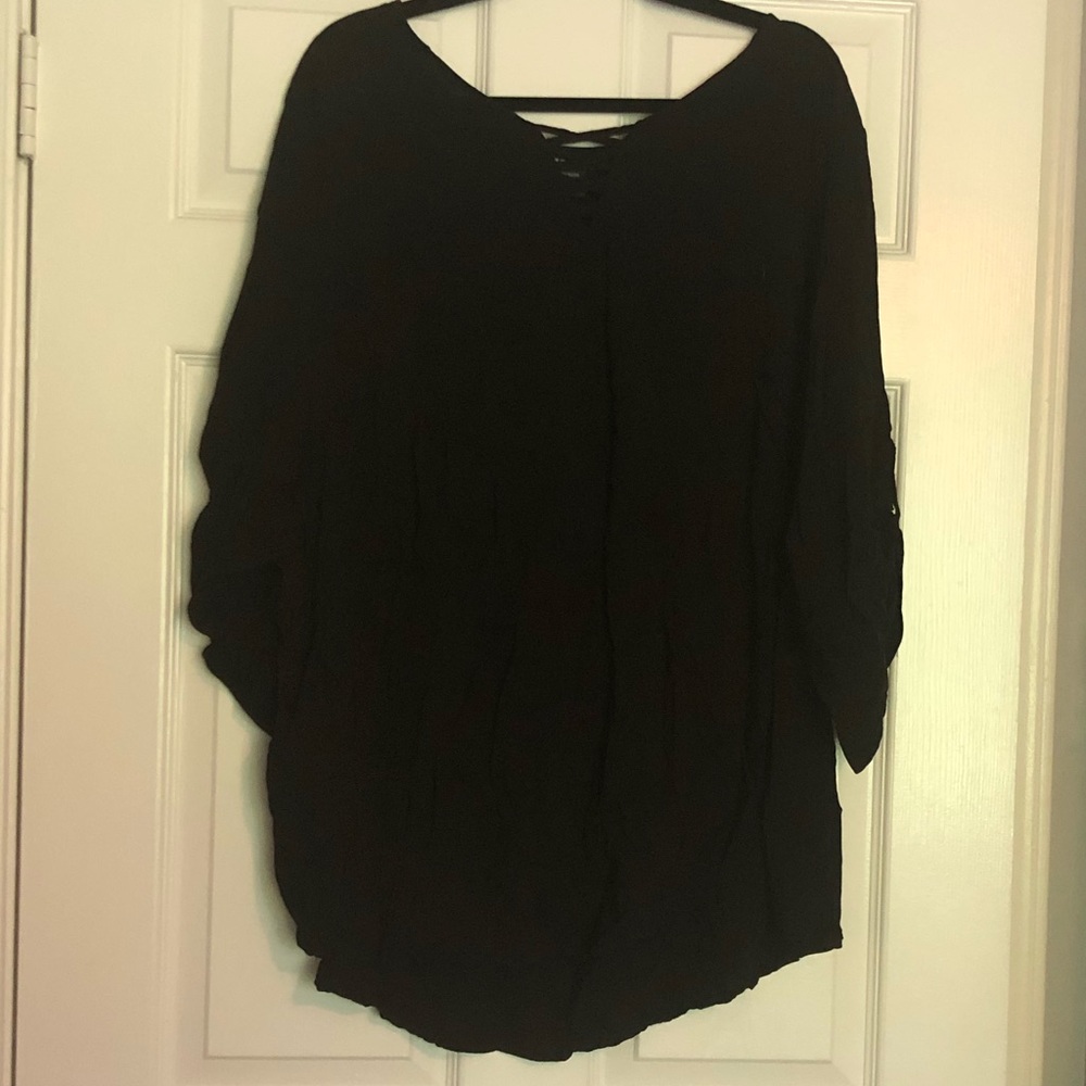 Black 3/4 sleeve Torrid top